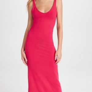 Reformation hot pink maxi dress